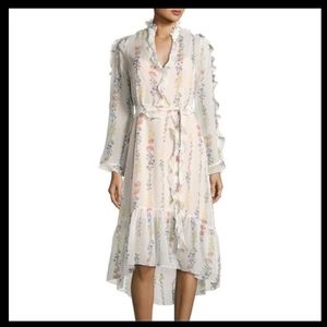 BCBG Bunty sheer floral dress with slip